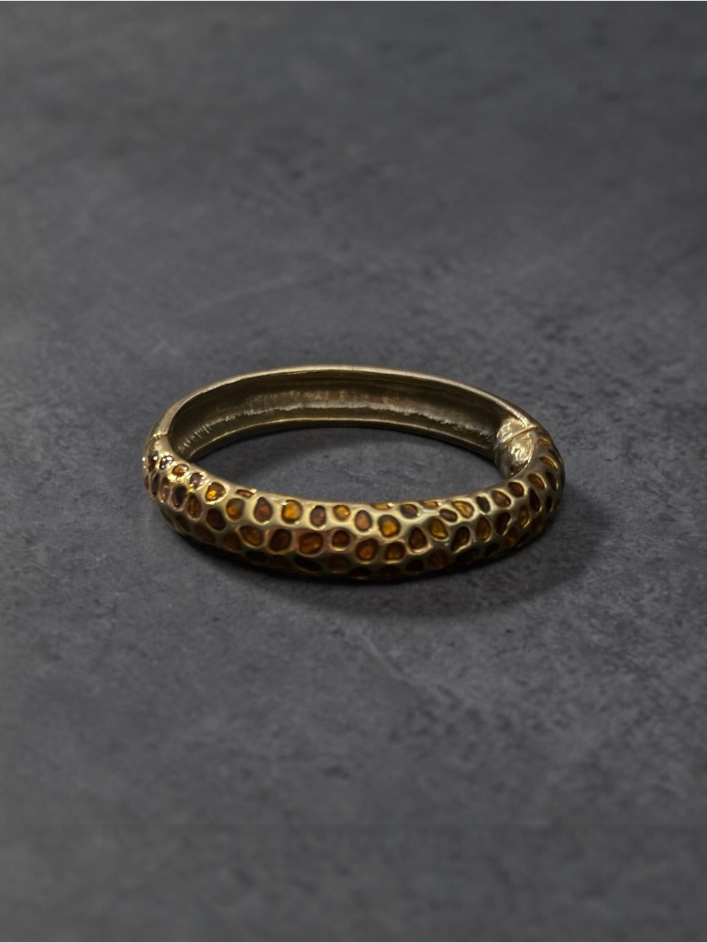 Elegant vintage Gold Bracelet with rhinestones - Picture 3 of 6